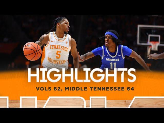 HIGHLIGHTS: No. 1 Vols 82, Middle Tennessee 64