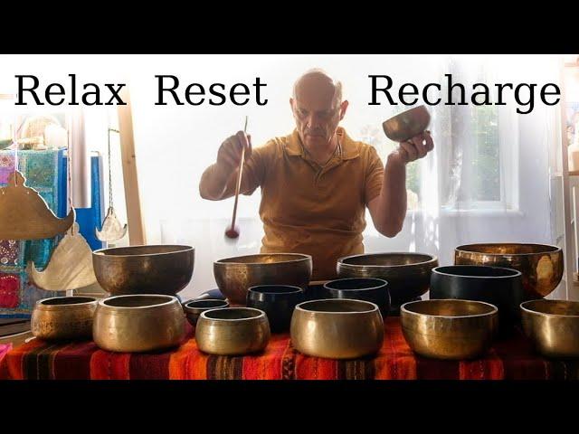 Relax Reset and Recharge with singing bowls