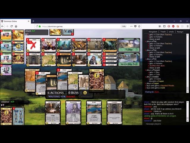 Dominion Online Championship 2018  vs ehunt - Game 7