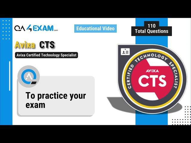 Avixa CTS Exam, Certified Technology Specialist