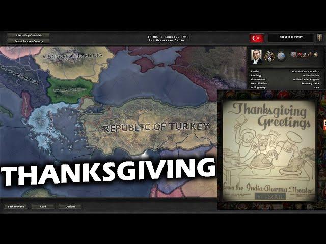 Turkeys, Treaties & Thanksgiving in HOI4