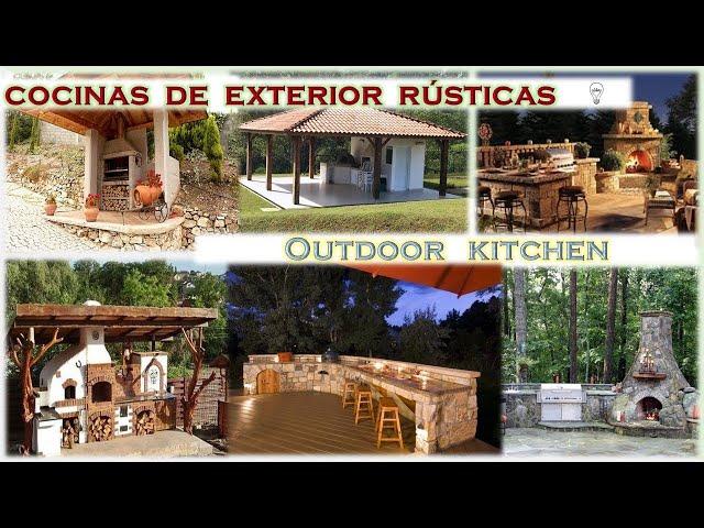 Cocinas rústicas de exterior  Outdoor rustic kitchen 