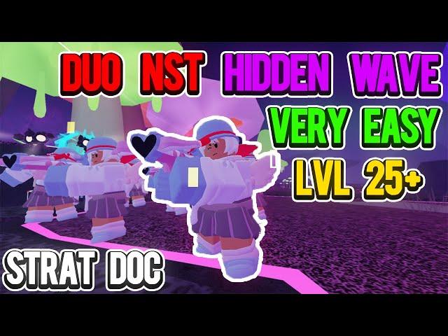 HOW TO DUO HIDDEN WAVE NO SPECIAL TOWERS | HIDDEN DUALS P1 POV | TDS Tower Defense Simulator
