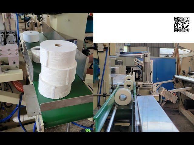 New Design Small Toilet paper roll & Maxi roll bandsaw cutting machine