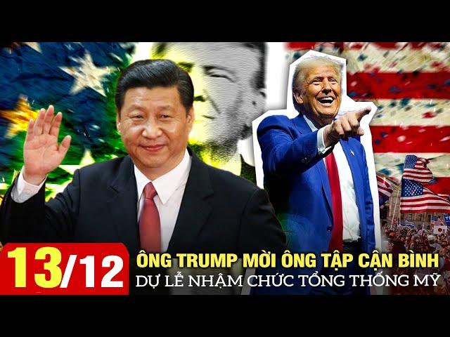 Thời sự Mỹ sáng 13/12: Ông Trump mời Chủ tịch Trung Quốc Tập Cận Bình dự lễ nhậm chức Tổng thống Mỹ