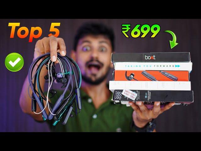 TOP 5  Best Neckband Under ₹1000!Best Bluetooth Earphones Under 1000  Best Neckband 2024