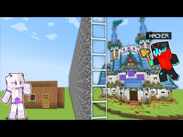 Best of NOOB vs HACKER: i Cheated in a Build Challenge in Minecraft!