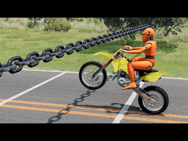 Cars vs Chain #26 - BeamNG DRIVE | SmashChan