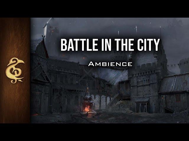 Battle In City | Distant Fight, Ruined District, Building Collapsing, Ambience | 1 Hour
