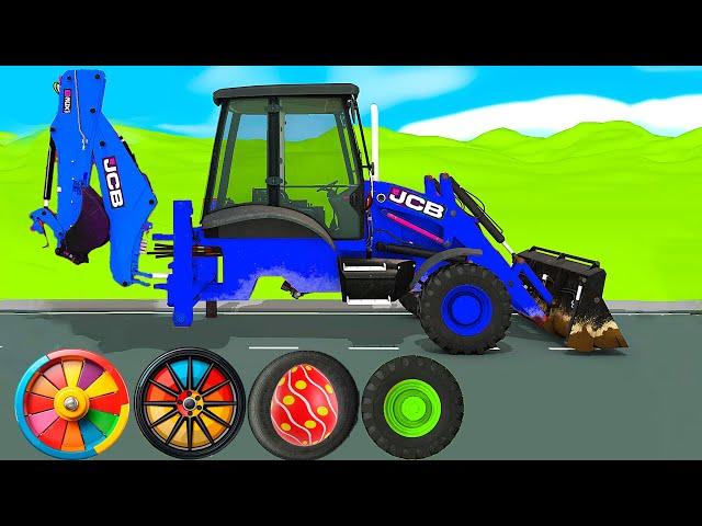 Correctly Correctly Guess (Menebak Gembar) JCB Tractor Excavator, Dump Truck Wheel Slide Game Truck