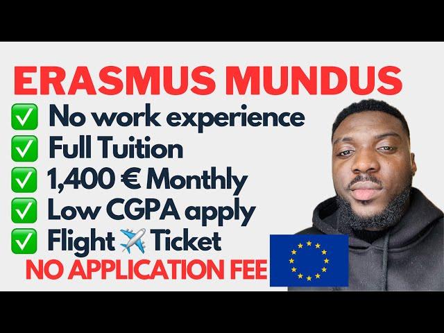 How to Apply for ERASMUS MUNDUS SCHOLARSHIP 2024