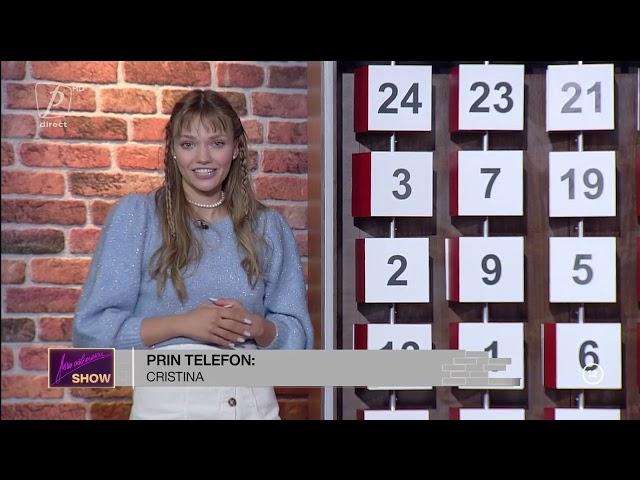 CRISTINA, CÂȘTIGĂTOAREA CONCURSULUI "CU MÂNUȚELE ASTEA DOUĂ" -  21 DECEMBRIE