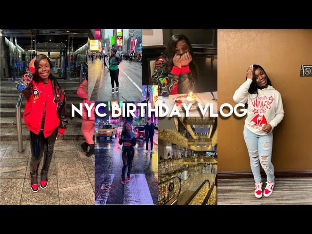 MY 16th BIRTHDAY IN NYC| first time on a plane, outfits, new years ball drop & more