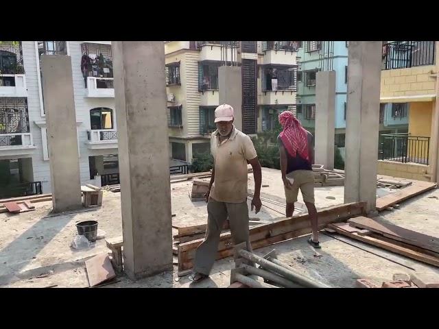 Dream Hut (DB-190) Column Casting for 2nd Floor Slab