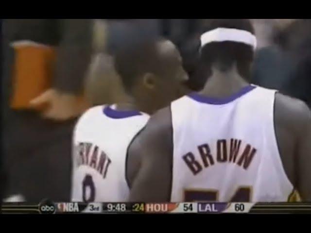 Kwame Brown Overpowers Yao Ming! Some Great Lob Dunks As Well (02.04.2006)