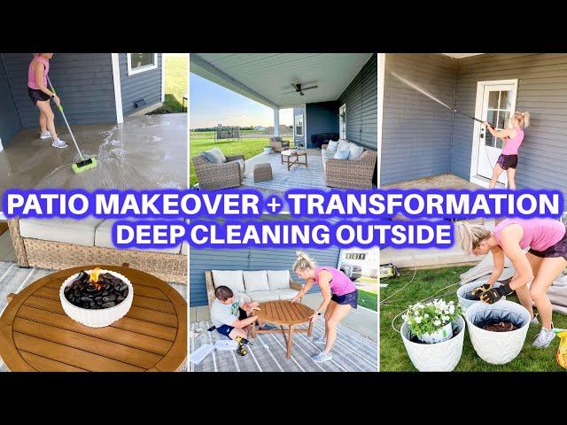 EXTREME DEEP CLEAN WITH ME + PATIO MAKEOVER  | HOURS OF SPEED CLEANING MOTIVATION | JAMIE'S JOURNEY