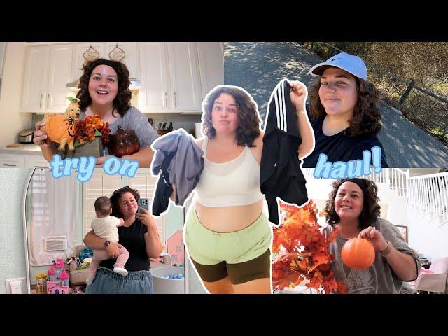 workout clothes try on haul + decorating for fall