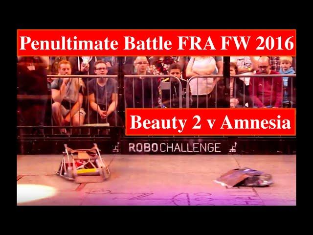 FRA FW Penultimate - Beauty 2 v Amnesia - RC Fighting Robot Wars - 2016 International Championships