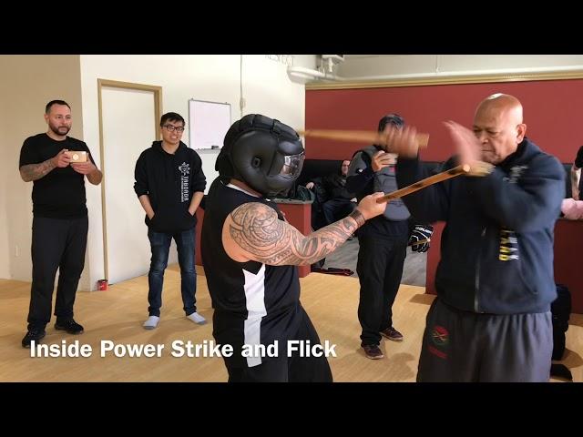 GM Bobby Taboada demonstrates head shots on me using Spartan Gear