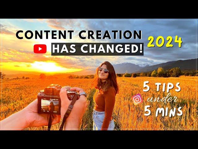 Want to Become an Influencer in 2024? Watch THIS first! Content Creation Guide- 5 Tips under 5 mins