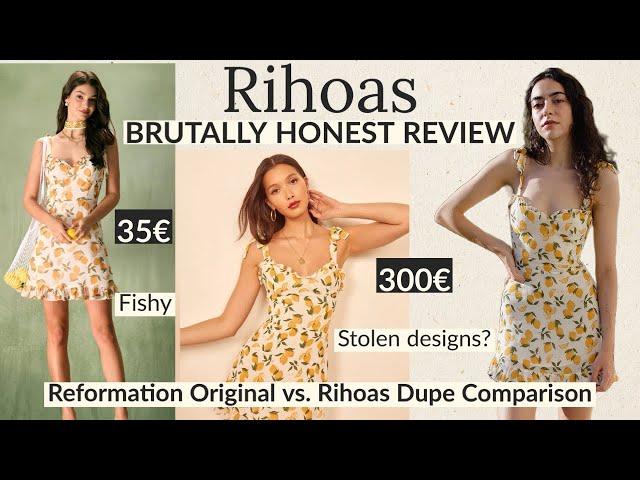 Rihoas Brutally Honest Review | Comparing Rihoas Dupe with Reformation Dress