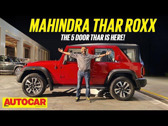 Mahindra Thar Roxx Walkaround - Thar 5 Door launched! | First Look | Autocar India