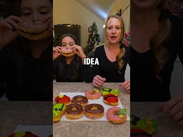 How Family Shares Christmas Donuts #funnyvideos #funny #trending #food #shortvideo