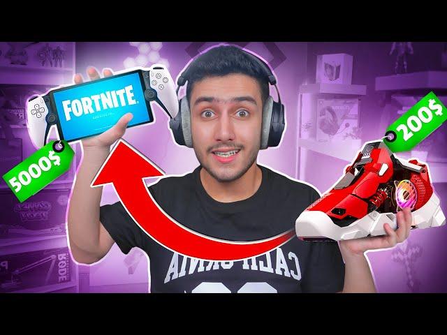 فورتنايت ولكن اذا بخسر بلعب بأصعب جهاز بلعالم  !! Fortnite