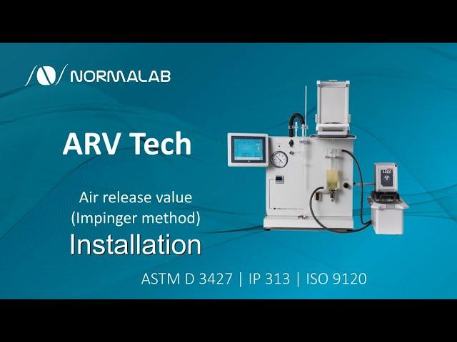 ARV Tech - Normalab Standard Test Method for Air Release Value with Impinger Method (Installation)