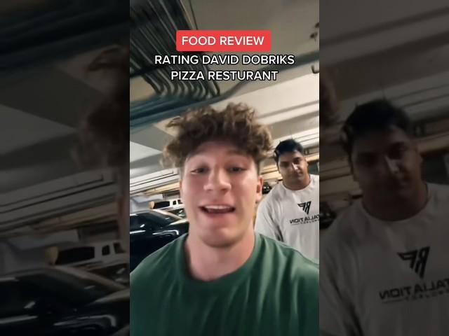 I REVIEWED DAVID DOBRIKS PIZZA RESTAURANT! #pizza #daviddobrik #fitness #diet #gym #foodreview