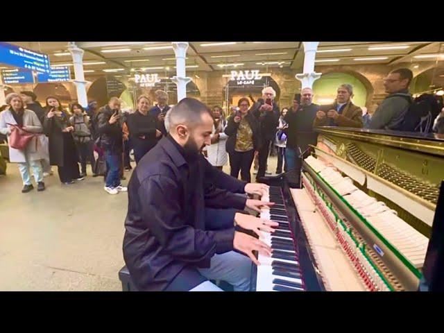 Passengers MISSED TRAINS To Watch THIS Octopus Boogie! - Live at the Street Piano