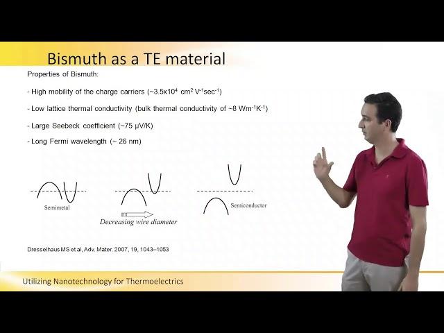 Why Bismuth as a Thermoelectric Material