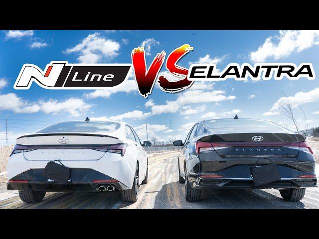 2021 Hyundai Elantra N-Line, is it faster and better? Elantra N-Line vs Elantra Ultimate Comparison!