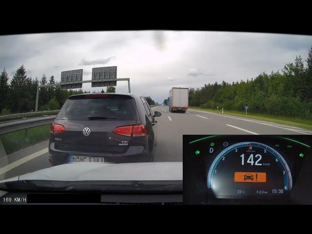 Autobahn emergency braking at 200 km/h