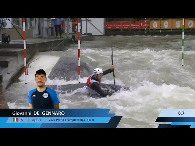 Giovanni De Gennaro, Italy - Men's Kayak Semi-Final / 2024 ICF Canoe Slalom World Cup Augsburg