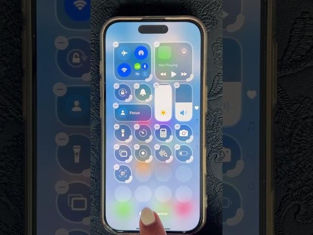 Iphone control center. How to add or remove a control
