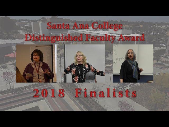 2018 SAC Distinguished Faculty Award Finalists