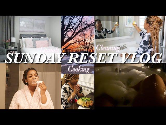 SUNDAY RESET VLOG// *Cooking* Laundry *Cleaning*| ADI SCOTT