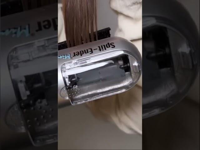 Trying a split end trimmer for the first time #splitends #haircuthacks