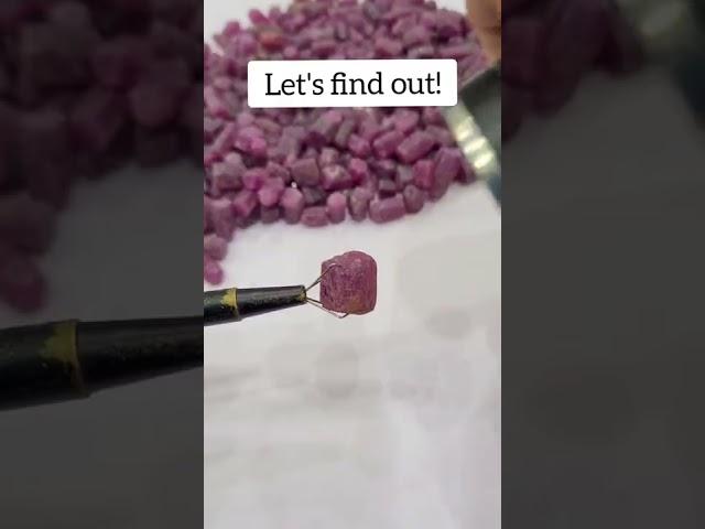 How to identify Ruby | Ruby Glows under UV lamps/ Florescent Light | Natural ruby vs Fake ruby