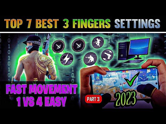 Top 7 Best 3 FINGER Custom Hud Free Fire (MOVMENT+HEADSHOT) Best Custom Hud In FF | MALIK FF | P3