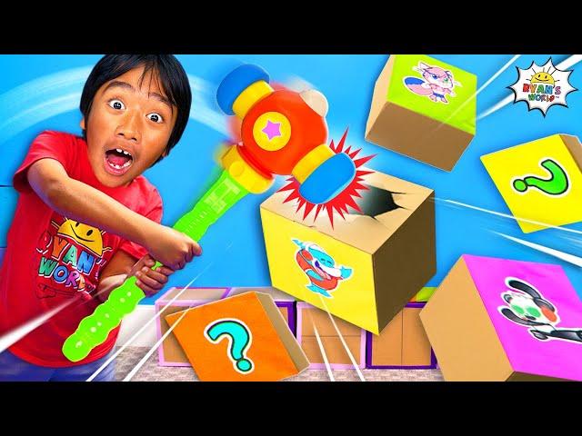 Smash box mystery Challenge with one hour kids video!