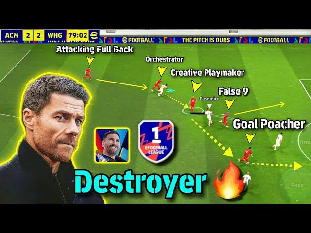 100% Best Quick Counter Formation In eFootball 2025 Mobile !!  eFootball 2025 Best Formation