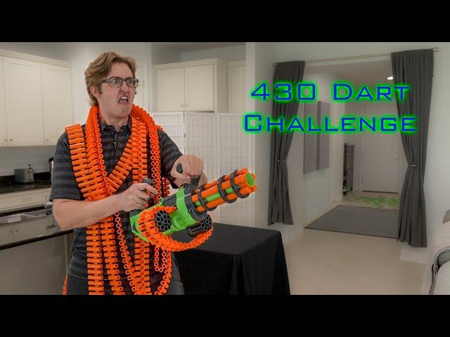 SHOOTING 430 NERF DARTS AS FAST AS POSSIBLE #16 | Adventure Force V-Twin