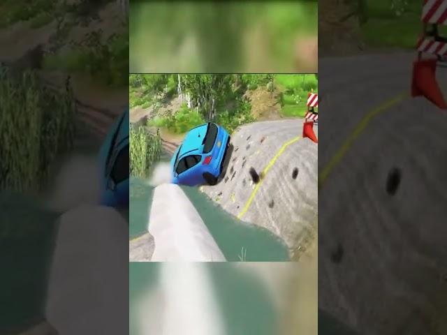 Cars vs Suspension Bridge – BeamNG.Drive #shorts