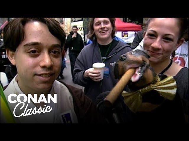 Triumph Attends The Premiere Of "Star Wars: Attack Of The Clones" | Late Night with Conan O’Brien