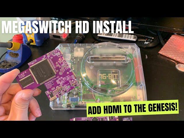 Building the ultimate Sega Genesis with HDMI! Megaswitch HD install guide and demonstration