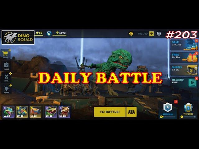  【Dino Squad】Daily battle in master league #203  #dinosquad