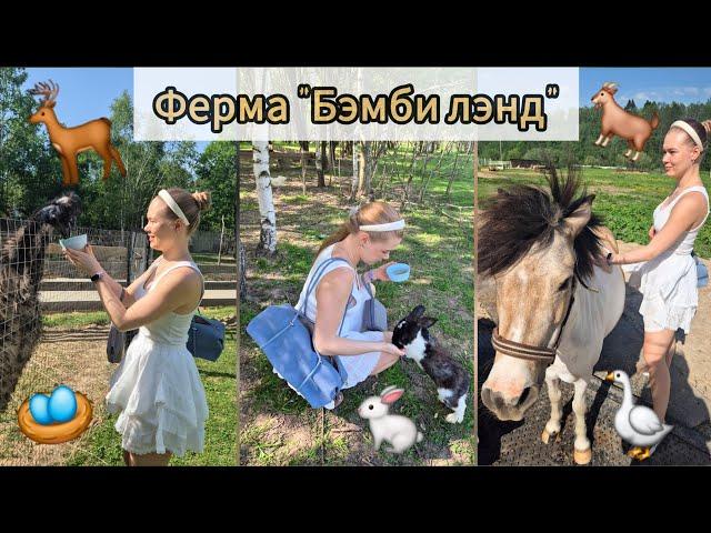 Оленья ФЕРМА "БЭМБИ ЛЭНД" в Подмосковье🫎: Влог с СЕСТРОЙ