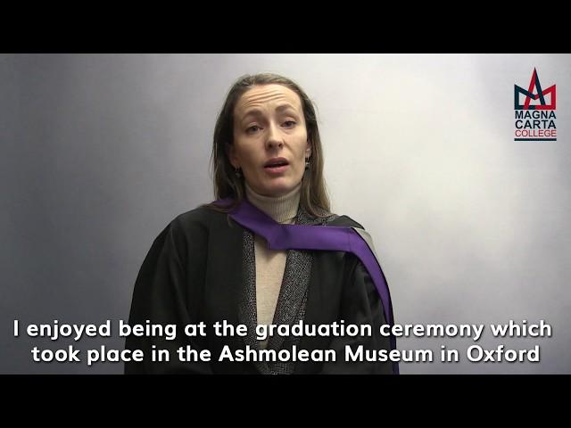 Student Testimonial - Olesya K. - Magna Carta College Graduation Ceremony  2020